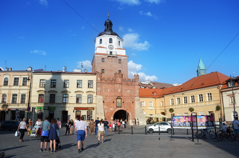 25 - The Kraków Gate, a historic 14th-century gothic gate and one of the main symbols of Lublin, Poland